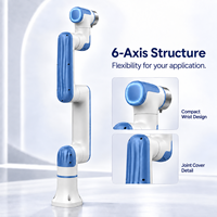 Bras robotisé collaboratif (cobot) industriel avancé, flexible et programmable en alliage d'aluminium pour le soudage de précision, l'assemblage et la distribution