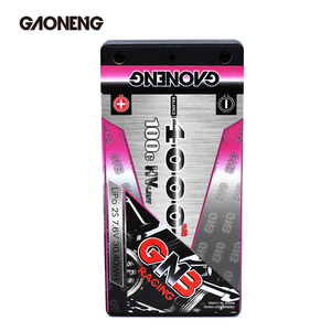GNB GAONENG LCG Thin Super Shorty Pack HV 4000MAH 2S 7.6V 100C 4.0mm Bullet Hard Case LiPo Battery - Product Image 5