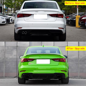 ชุดบอดี้คิทสไตล์อาร์เอสพร้อมไฟหน้าไฟท้ายแบบดิฟฟิวเซอร์กันชนหลังสำหรับรถ <span class=keywords><strong>Audi</strong></span> A3 2017-<span class=keywords><strong>2020</strong></span> - Product Image 3