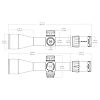 Lunette de tir Vector Optics Tauron GenII 4-32x56 ED SFP avec fonction Zero Stop, tube en alliage d'aluminium de 34 mm
