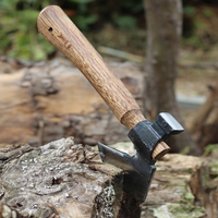 Hache de bûcheron BoChen 2026 en acier inoxydable avec manche en bois et fourreau pour survie en camping et abattage en extérieur