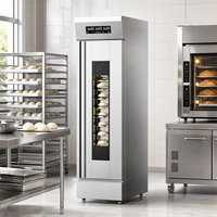 Armoire de fermentation professionnelle en gros, simple ou double porte, 6, 13, 16, 32 plateaux, contrôle de l'humidité, pour boulangerie, OEM ODM