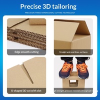 Extra-Harte Verstärkte Flachboden-Kartonverpackung Druckresistent Stoßfest mit Anpassbarem Logo/Grafikdesign
