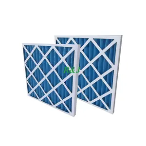 Low Resistance Anti Bacterial Dust Pleated Panel Air Filter for AC Furnace