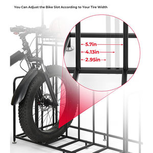 JH-Mech-Support de rangement <span class=keywords><strong>pour</strong></span> le football, 3 largeurs, réglable, <span class=keywords><strong>pour</strong></span> le stationnement des scooters, 4 vélos - Product Image 2