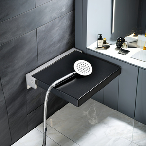 Sedia da Bagno dal Design Moderno e Pratico, Sedile WC Pieghevole Antiscivolo per Anziani, Accessorio di Sicurezza a Parete per Doccia - Product Image 5