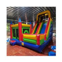 Château gonflable de terrain de jeux, trampoline commercial, combinaison de jeux gonflables avec toboggan aquatique, château gonflable pour adultes et enfants avec souffleur