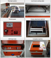Machine de découpe laser CO2 80W de haute qualité, prix usine Supercnc, fabriquée en Chine
