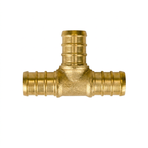 Raccord de tuyau en laiton poli AOL à basse pression, connecteur droit à barbillon, raccord égal OEM pour plomberie et alimentation en eau (en pouces) - Product Image 1