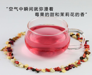 Boisson chinoise populaire, thé aux fruits aromatisé naturellement, mélange de fruits FD, thé aux fruits à la fraise et au <span class=keywords><strong>jasmin</strong></span> - Product Image 6