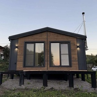 Maison conteneur préfabriquée de 20 pieds, personnalisable, modulaire, avec extension de cour, studio de jardin, design écologique, pour usage commercial supplémentaire