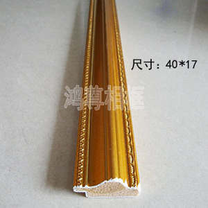 Moulures en bois de style européen 37x17mm, lignes de cadre pour usage intérieur, modèle 528-3, moulures en bois blanc - Product Image 3