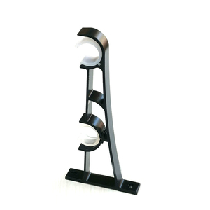 Support de <span class=keywords><strong>Tringle</strong></span> à <span class=keywords><strong>Rideau</strong></span> Ovale Épaissi en Alliage d'Aluminium, Fixation Latérale Double Support pour Tringles Romaines et Rideaux, Accessoires de Chambre - Product Image 5