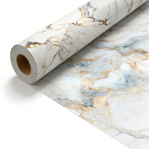 <span class=keywords><strong>Film</strong></span> de transfert thermique de haute qualité pour la décoration des meubles, des portes et des panneaux muraux, estampage à chaud doré, pressage sous vide, 130 m de long, épaisseur - Product Image 2