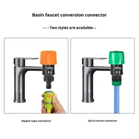 Adaptateur universel en plastique pour tuyau de mélangeur de cuisine domestique à usage agricole, diamètre 1/2'', haute pression 150 bars, orange