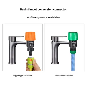 Adaptateur universel pour <span class=keywords><strong>tuyau</strong></span> d'<span class=keywords><strong>arrosage</strong></span> en plastique pour la <span class=keywords><strong>cuisine</strong></span> et le jardin, pour usage agricole, orange - Product Image 4