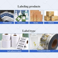 Mesin Label Stiker Harga, Kertas Pinggir Rata, Kotak Bulat, Tag, Laser, Kantong, Aplikator Kantong Kraft, Kepala Aplikator