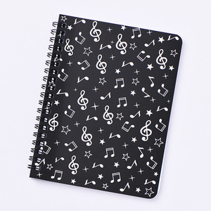 Black Spiral Melody Piano Notation Practicing Diary Sheet Manuscript <strong>Music</strong> Ruled Composition Exercise Books Notebook For School - Product Image 5
