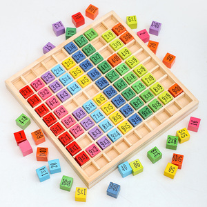 10x10 gioco <span class=keywords><strong>da</strong></span> tavolo di riproduzione gioco <span class=keywords><strong>da</strong></span> tavolo Montessori educativo giocattoli matematici in legno apprendimento prescolare per bambini regalo di compleanno - Product Image 6