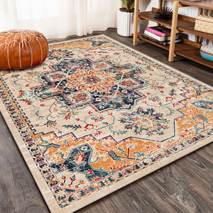Neue Mengqi Ethnic Style Persian Carpet Boden matte für <span class=keywords><strong>Amazon</strong></span> Drops hipping Polyester Nachttisch decke für Schlafzimmer Sofa Coffee Weave - Product Image 4