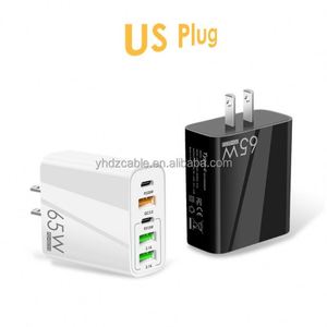 New PD65W Quick Charge QC3.0 Charger Multi Port Mobile Phone Charging Head 2PD+3USB EU US UK <b>Plug</b> <b>Adapter</b> - Product Image 3