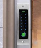 EF4 clavier de contrôle d'accès d'empreintes digitales autonome métal étanche IP66 rétro-éclairage 125KHz lecteur de carte RFID contrôle d'accès intégré