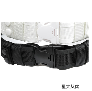 Cinturones Negros DF 096, Cinturones Negros y Blancos para Ceremonia, Cinturones de Servicio para Hombre, Accesorios de Uniforme de Seguridad para Hombre - Product Image 1