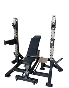 Système de rack combiné multifonctionnel pour développé couché plat/<span class=keywords><strong>incliné</strong></span>, hip thrust, rames et curls <span class=keywords><strong>biceps</strong></span>, <span class=keywords><strong>banc</strong></span> et rack réglables - Product Image 6