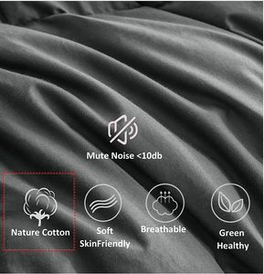Couette, housse <span class=keywords><strong>de</strong></span> couette couette couette en <span class=keywords><strong>duvet</strong></span> <span class=keywords><strong>de</strong></span> <span class=keywords><strong>canard</strong></span>, toutes saisons 100% coton housse en <span class=keywords><strong>duvet</strong></span>, gris, personnalisation du support - Product Image 4