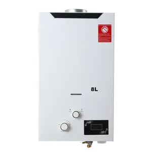 Nieuw Ontwerp 8l 16kw Wit Roestvrij Staal China Groothandel Gas Boiler Muur Gemonteerde Geiser Gas Boiler