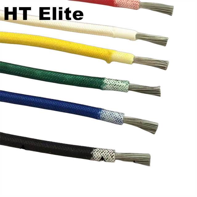 HT Elite Heat Resistance Flexible Silicone Tinned Copper Wire Cable Roll Battery New Energy Silicone High Temperature Cable Wire