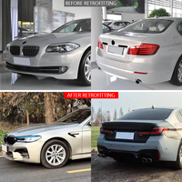 Nouveau kit carrosserie F10 2010-2017 & G30 2021-2023, pare-chocs avant/arrière avec découpes pour feux antibrouillard, style M5 personnalisé pour Série 5, fixation par boulons