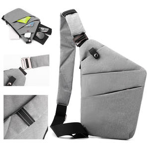 Zaino antifurto moda uomo e donna e borsa a tracolla con chiusura a cerniera monospalla e borsa pistola per ascella - Product Image 4