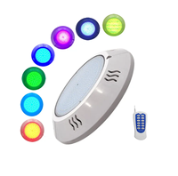 Lumière LED RGB pour piscine AC/DC 12V/24V, entièrement étanche IP68, télécommande RF, portable, à intensité variable