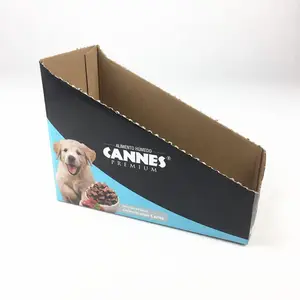 Factory Price Folding Cardboard Carton Retail Shop Shelf Ready Tray Snacks Packaging Carton Display Box For Chocolate