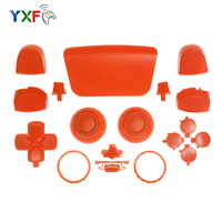 Kit de Remplacement Complet pour Manette : Boutons Transparents Couleurs Unies, Croix Directionnelle, Gâchettes R1 L1 R2 L2, Boutons Partage et Options, et Faceplate pour Réparation