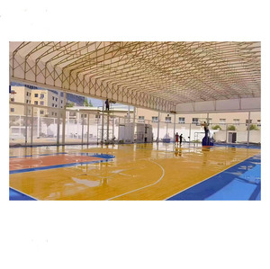 Tente de sport, auvent pour terrain de <span class=keywords><strong>tennis</strong></span> et de basketball, protection contre la pluie, structure en tissu PVC, toit rétractable électrique. - Product Image 3