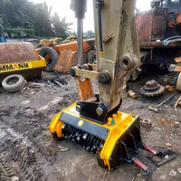 Pencacah Hutan Hidrolik Profesional MONDE Factory untuk Excavator, Pemotong Semak Konstruksi, Penghancur Kayu