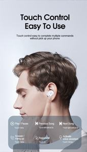 AGETUNR หูฟังไร้สาย S13 Led Display TWS,หูฟังกีฬาแบบสัมผัสควบคุมด้วยระบบบลูทูธ5.1เอียร์บัด DSP ตัดเสียงรบกวนกันน้ำหูฟัง True - Product Image 4