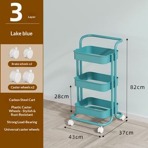 Carrello Portaoggetti per Casa, Contenitore per Acqua, Organizzatore per Cosmetici da Camera, Scaffale per Frutta e Verdura da Soggiorno - Product Image 2