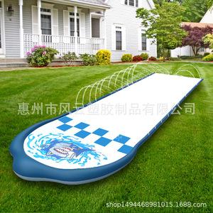 Water Slide Inflatable Lawn Sprinkler 655x155cm PVC Outdoor Kids Water Mat With Spray Feature For Backyard Fun - Product Image 4