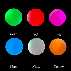 Balle de golf personnalisée en Surlyn, deux pièces, en vrac, phosphorescente, colorée, pour l'entraînement, avec effet lumineux LED clignotant - Product Image 5
