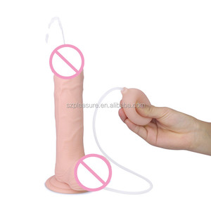 Sıcak satış kadınlar mastürbasyon için seks oyuncakları yumuşak gerçekçi Ejaculat yapay penis - Product Image 3