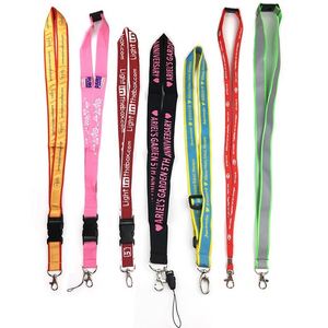 Wholesale High Quality Safety Breakaway Metal <b>Clip</b> Rope Roll Polyester Lanyard Webbing Free Design with logo - Product Image 2
