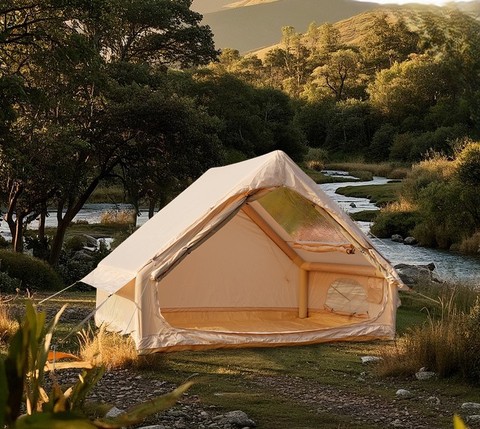 Outdoor Camping 6.3㎡ Automatic 1-4 People Waterproof Inflatable Tent 4 Season Oxford Fabric Portable Weekend Camping Tent