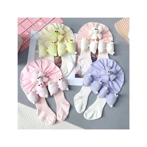 Ensemble <span class=keywords><strong>bonnet</strong></span> pour bébé foetal printemps été chaussettes amusantes dessin animé <span class=keywords><strong>bonnet</strong></span> pour bébé nouveau-né ensemble de chaussettes <span class=keywords><strong>bonnet</strong></span> - Product Image 1