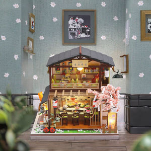 HOYE CRAFTS Rompecabezas 3D <span class=keywords><strong>de</strong></span> Alta Calidad, Modelo <span class=keywords><strong>de</strong></span> Tienda <span class=keywords><strong>de</strong></span> Sushi, Set <span class=keywords><strong>de</strong></span> Rompecabezas, Mini Casa <span class=keywords><strong>de</strong></span> Muñecas, Juguetes Educativos DIY <span class=keywords><strong>de</strong></span> Madera y Plástico para Todas las Edades - Product Image 2