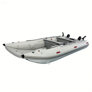 เรือคาตามารันเป่าลม REACHSEA CAT380 ขนาด 380 ซม. สี<span class=keywords><strong>ขาว</strong></span> ด้ามจับสีแดง พร้อมพื้นรองลม ล้อขนาดใหญ่ และที่วางคันเบ็ด - Product Image 3