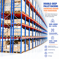 Système de rayonnage à palettes robuste en acier pour entrepôt, unité d'étagérisation de marchandises pour salle de stockage et centre de distribution