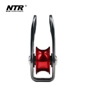 Polea de <span class=keywords><strong>cuerda</strong></span> de 30KN de aleación de aluminio, polea giratoria única para escalada en <span class=keywords><strong>roca</strong></span>, árbol fijo, rappel, Arborist Rescue - Product Image 2